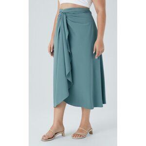 NWT Halara Women's Sz M Breezefu Skirt High Waisted Wrapped Tie Back Quick Dry